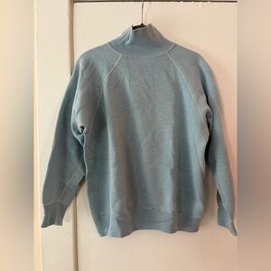 Vintage 1960s baby blue turtleneck sweatshirt